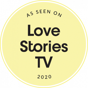 As seen on Love Stories TV as a wedding videographer based in Montreal. Love Stories TV badge.