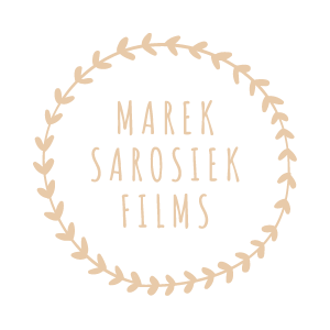 Montreal Wedding Videographer Marek Sarosiek films. Wedding video. Videography logo.